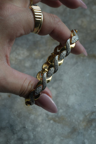 Criscross - Dual Tone Bracelet