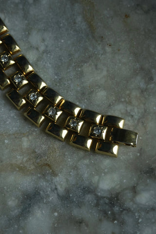 STATEMENT LINKS - GOLDTONE LEOPARD LINK