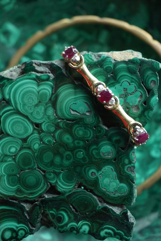 14k Ruby & Diamond Bracelet