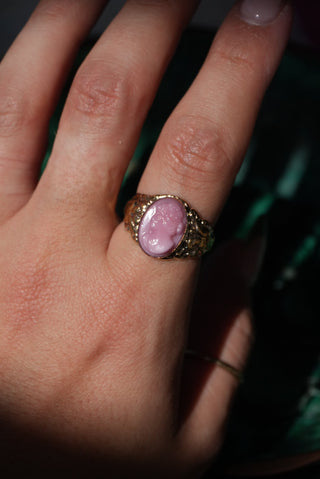 14k Cameo Ring Art Deco Style