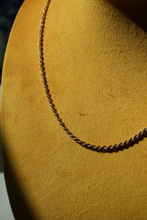 19INCH 14k GOLD ROPE CHAIN