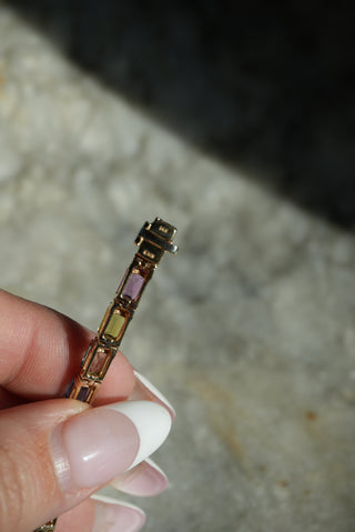 EFFY 14K SAPPHIRE TENNIS BRACELET