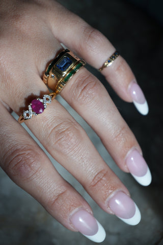 RUBY & DIAMOND RING 14k