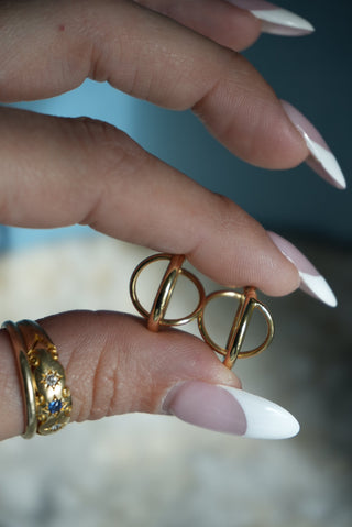 GOLD ORBS EARRINGS 14k