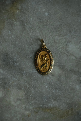 14k Saint Christopher Pendant