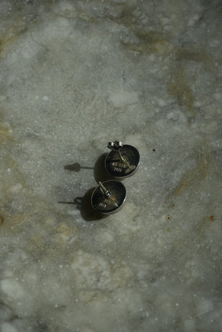 Lil Pumpkin - Sterling Bubble Post Earrings
