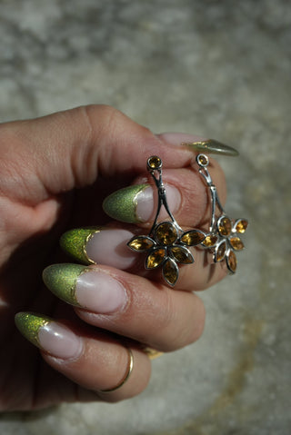 Chandelier - Sterling Gemstone Drop Earring