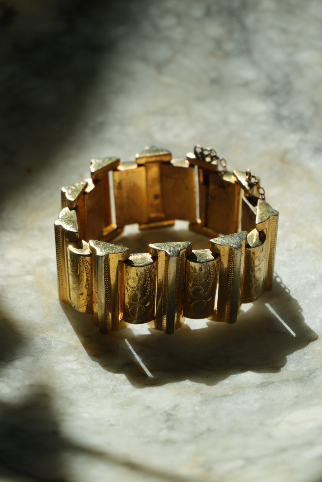 RARE ANTIQUE GOLD FILL BRACELET