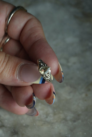 ETHEREAL - CITRINE STERLING SILVER RING SZ 6