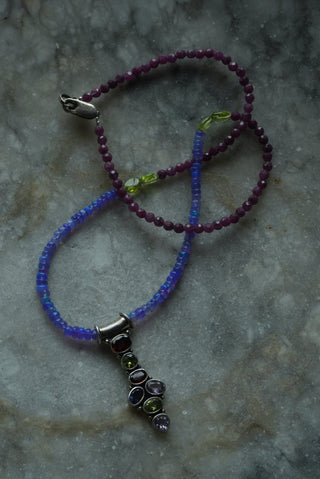 Fall Harvest - Beaded Gemstone Necklace