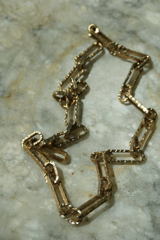 GUNMETAL PAPER CLIP CHAIN