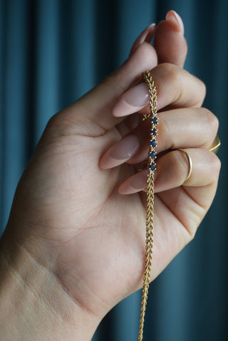 14K SAPPHIRE BRACELET