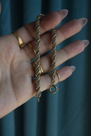 Two Tone Twist - Gold Fill Rope Bracelet
