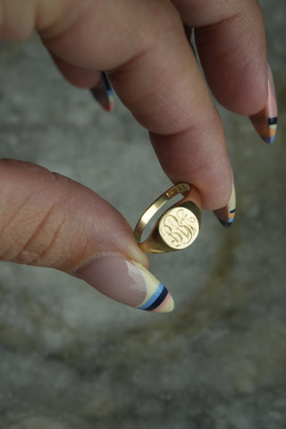 14K SIGNET RING