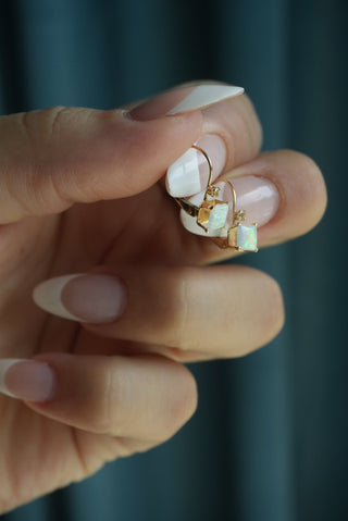 14K OPAL DROP EARRINGS