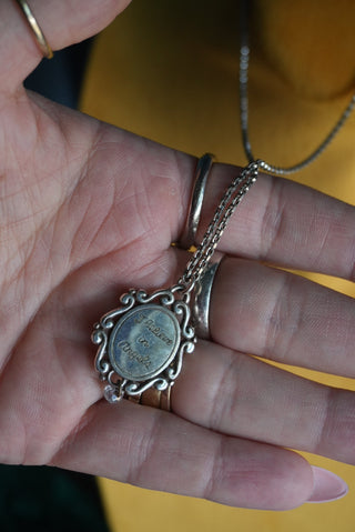 Believe In Angels - Sterling Prayer Necklace