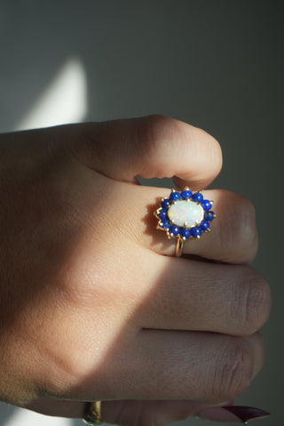 14K LAPIS & OPAL RING