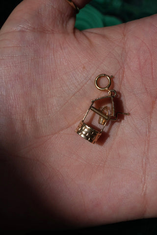14k Wishing Well Charm