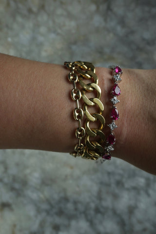 Ruby Pixie - Sterling Gemstone Bracelet