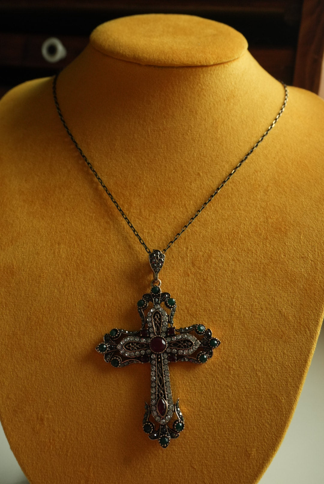 VINTAGE BEDAZZLED CROSS