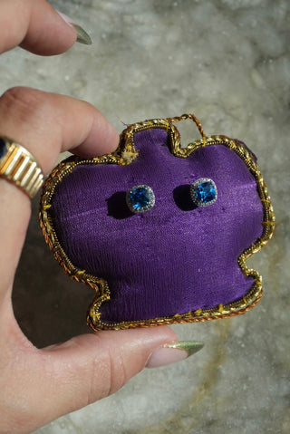 Diana Blue - Sterling Sapphire Stud Earring