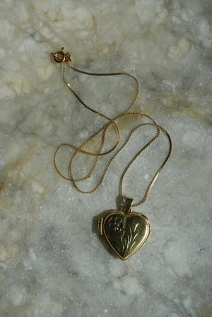 14K GOLD LOCKET NECKLACE