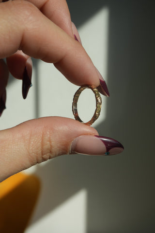 14K ROSE INFINITY BAND