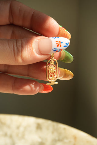 EGYPTIAN CARTOUCHE CHARM