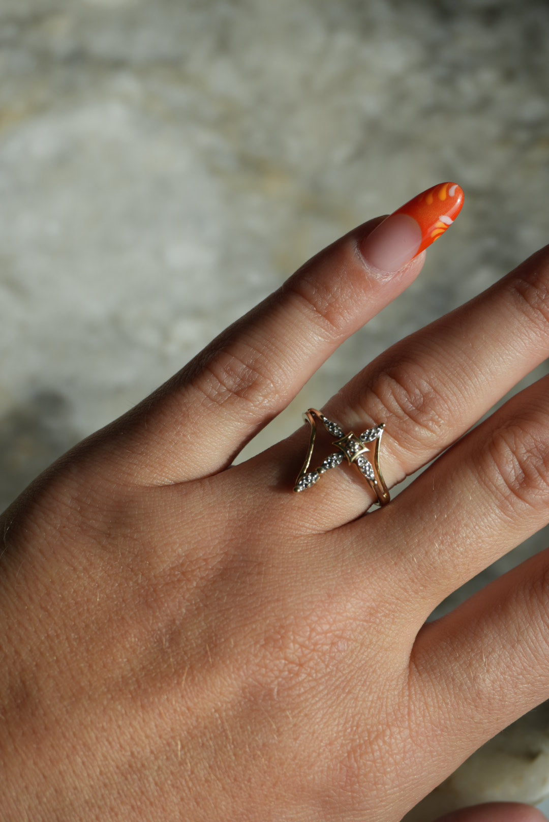 VINTAGE CROSS RING