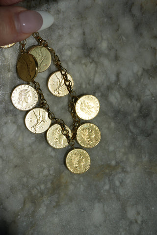 14K ITALIAN CHARM BRACELET