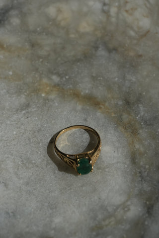 14k Emerald Ring