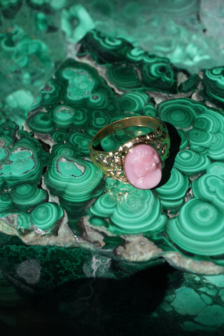 14k Cameo Ring Art Deco Style