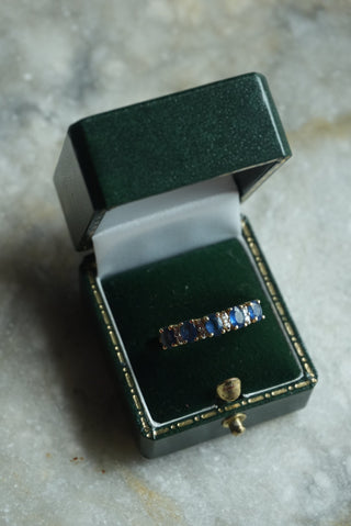 14k Diamond & Sapphire Ring