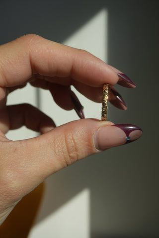 14K ROSE INFINITY BAND