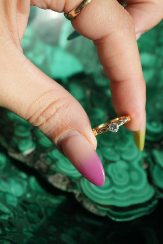 14K DIAMOND PINKY RING