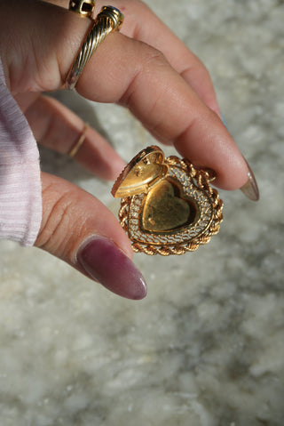 14K RARE HEART LOCKET