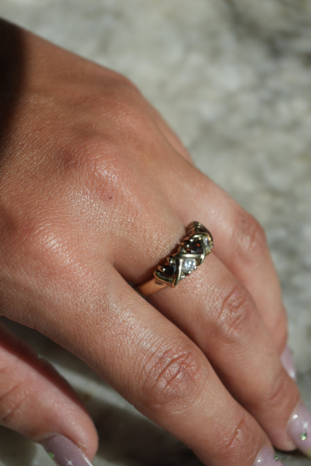 CHOCOLATE COOKIE RING SZ 8