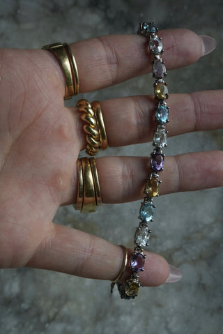 Candy Land - Sterling Gemstone Tennis Bracelet