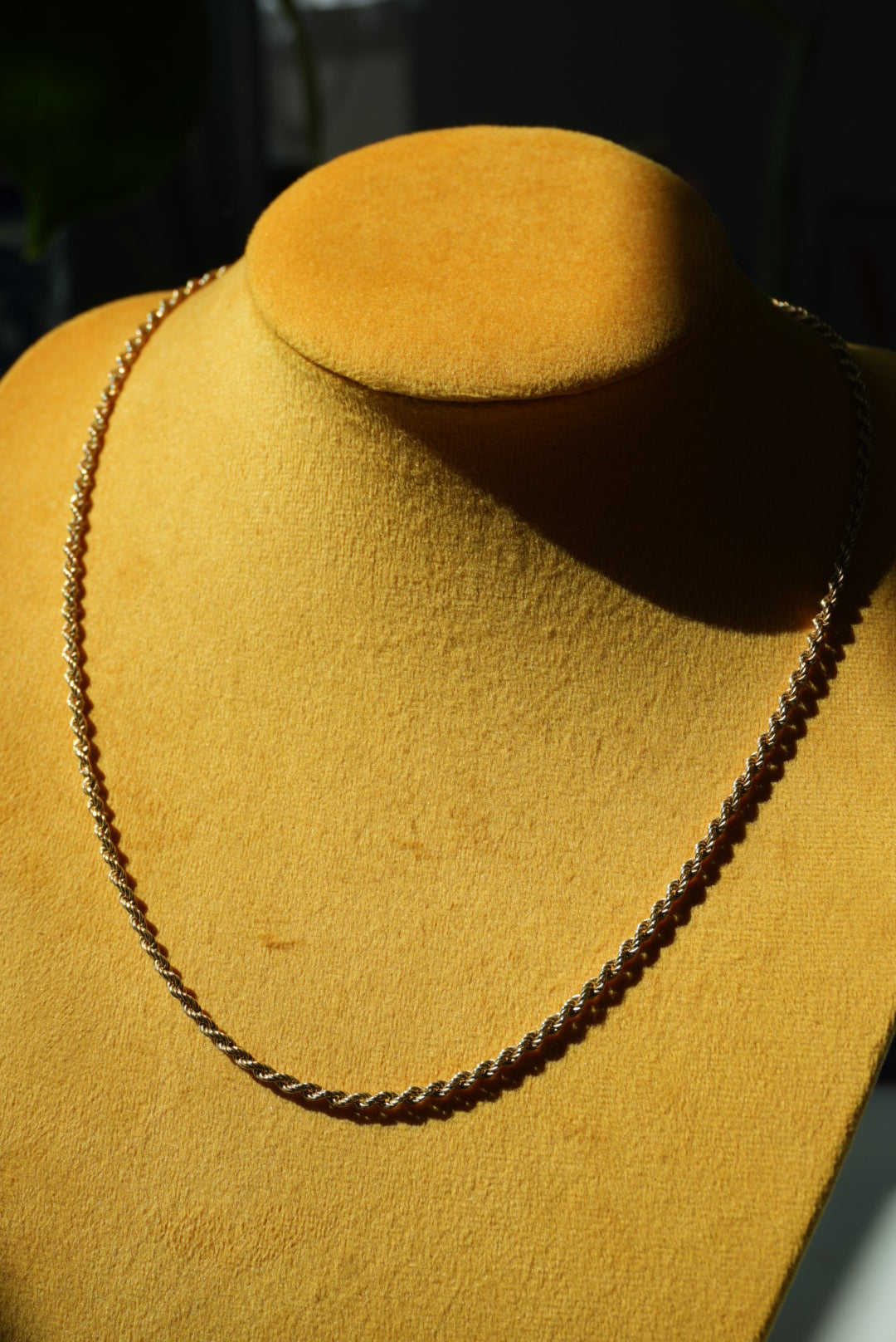 19INCH 14k GOLD ROPE CHAIN