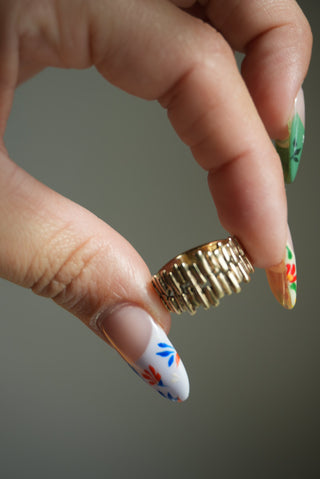 BRUTALIST 14k GOLD RING