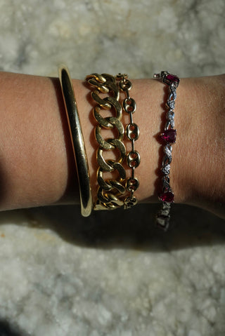 My Valentine - Sterling Ruby Heart Bracelet