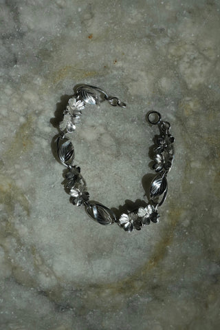 Wild Flowers - Sterling 3D Flower Bracelet