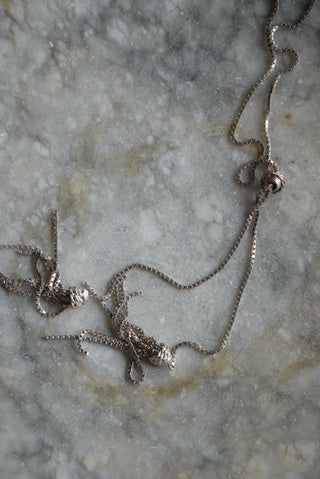 STERLING SILVER LARIAT NECKLACE