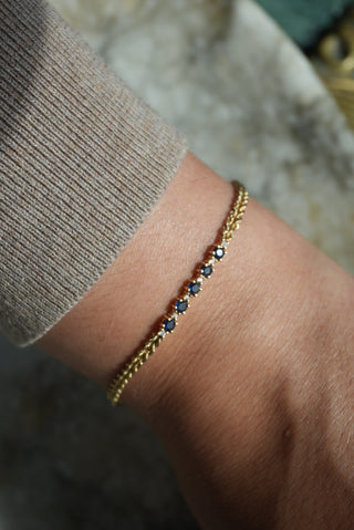 14K SAPPHIRE BRACELET