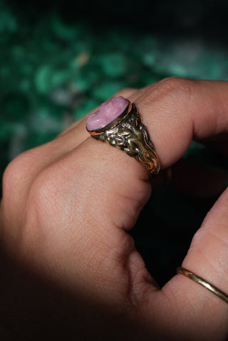 14k Cameo Ring Art Deco Style