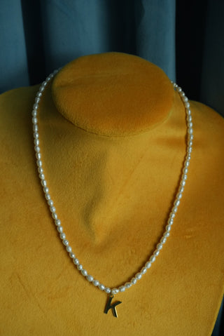 PEARL ‘K’ NECKLACE
