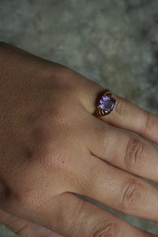 14K AMETHYST ANTIQUE RING