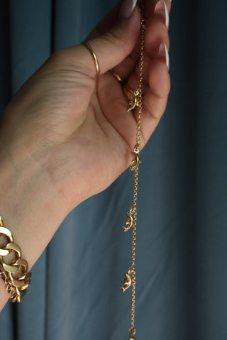 Keep Swimming - Vermeil Dolphin Bracelet
