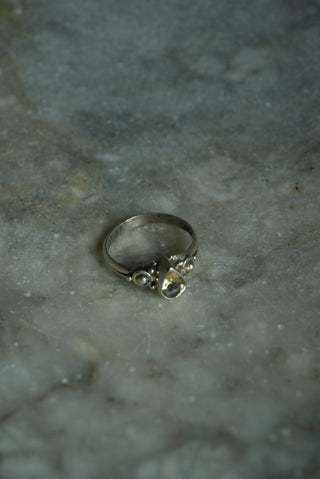 ETHEREAL - CITRINE STERLING SILVER RING SZ 6