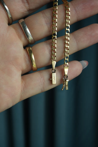 14K CURB LINK BRACELET
